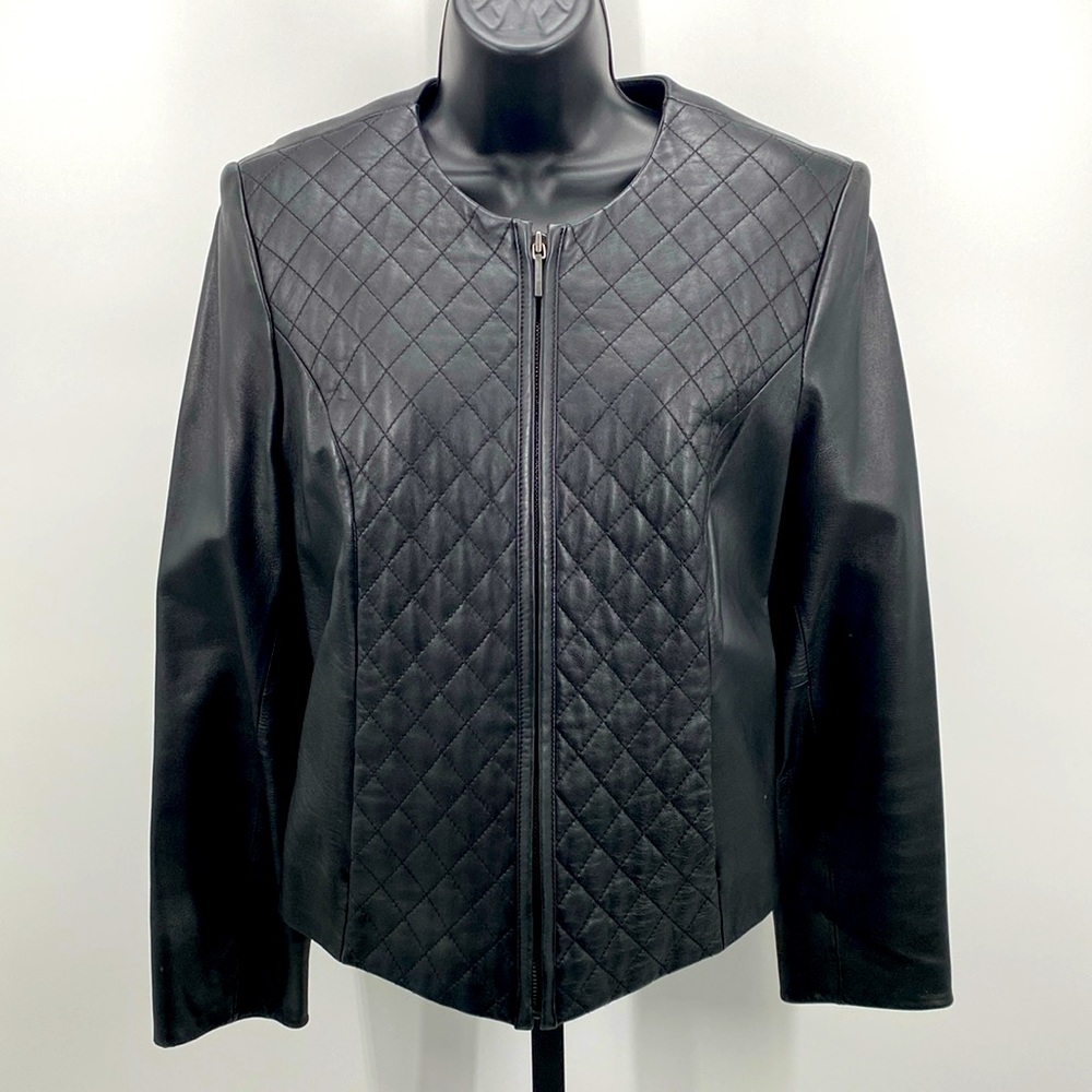 VALERIE STEVENS l Leather Jacket l Size M l